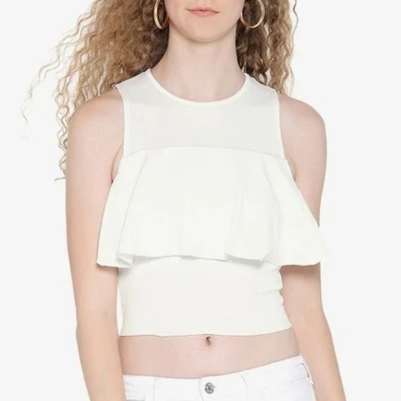 ZARA frilly top (xs) - never  worn - Picture 1 of 5